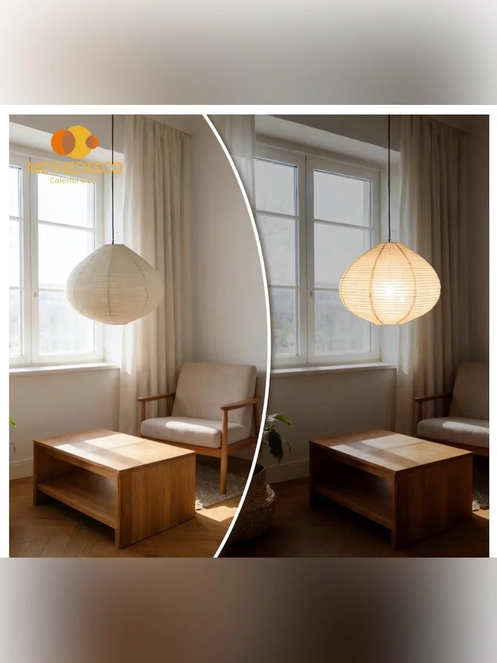 Oval Hanging Lamp Shade Only, 16 Inch Faux Linen Pendant Lamp Shade